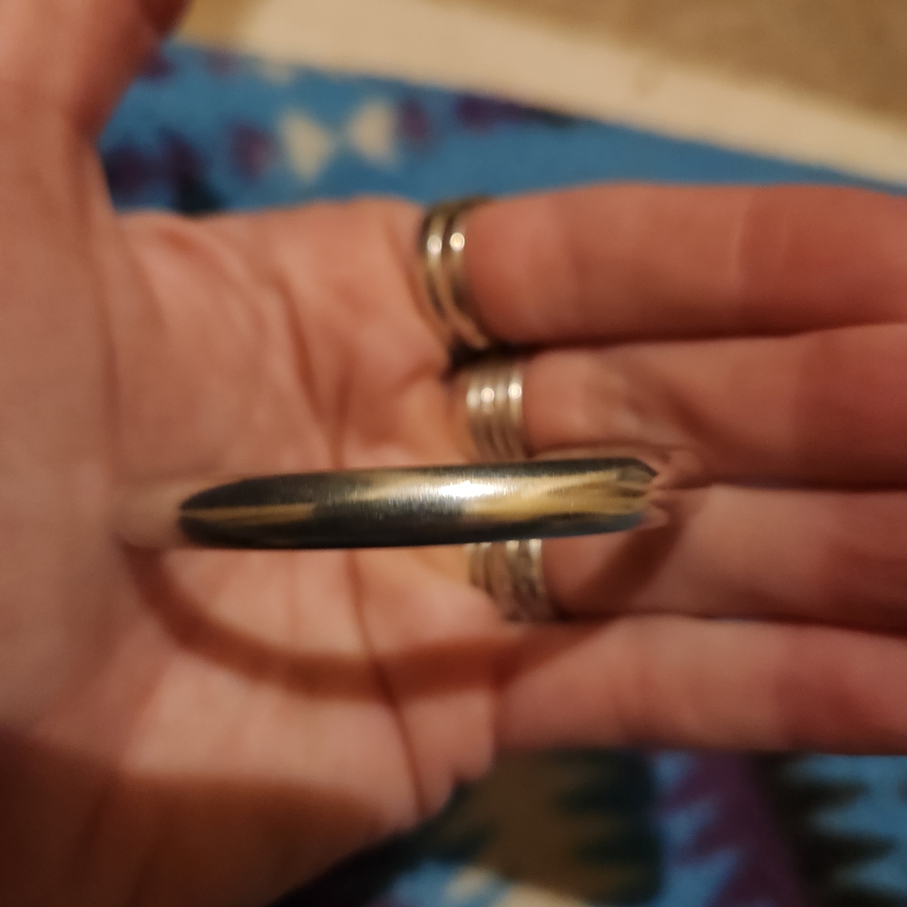Numi Olive Plain Stacker Cuff XS - Picture 2 of 4